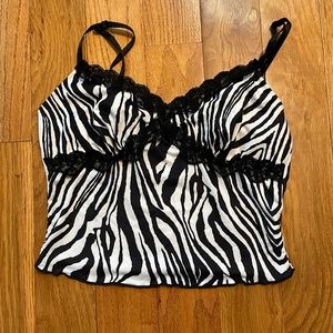 Zebra Print Tank Top